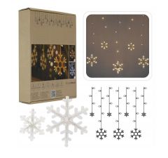 Led svetlobna zavesa snežinke