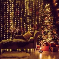 Zavesa led toplo bela