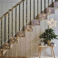 LED Božično novoletna svetlobna zavesa 304 LED 3x3m