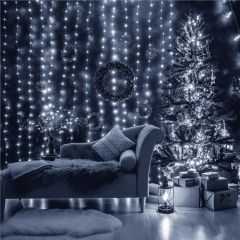 led zavesa hladno bela