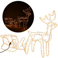 severni jelenček s sanmi