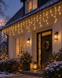 Led novoletna božična osvetlitev zavesa 300 led