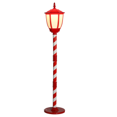 Velika božična LED ulična svetilka na stojalu, toplo bela, 150 cm