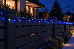 Zunanja Božično-novoletna LED veriga / 40m / 500 LED / 220V / Hladno bela flash