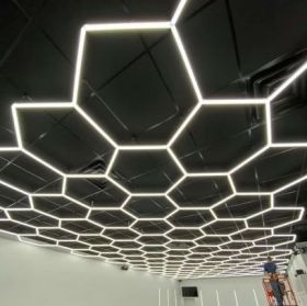 Modularni sistem razsvetljave HEXAGON LED / 297 x 412 cm / 368W / Toplo bela