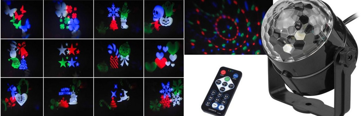 Božični LED projektor za čarobno praznično vzdušje Božični LED projektor z zimskimi motivi – praznična osvetlitev doma in vrta