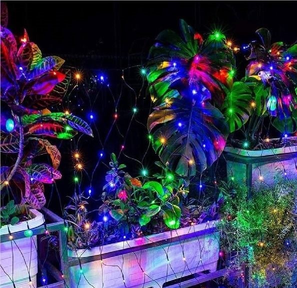 Božična led mreža LED mreža novoletne lučke 144 LED