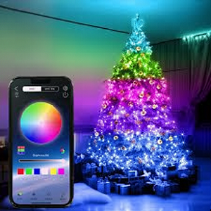 Pametne večbarvne Božično novoletne lučke 100 LED USB  Večbarvne Božično novoletne lučke