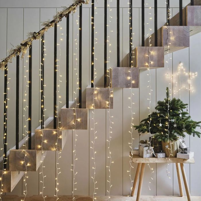 svetlobna zavesa Božično novoletna svetlobna zavesa